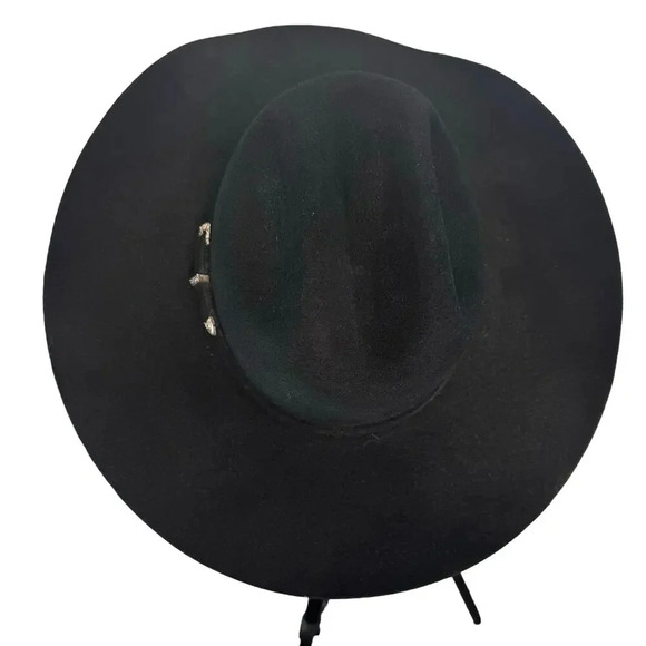 Serratelli Salinas 3X Wool Felt Cowboy Western Black Hat Size 7 1/2 Ranch Rodeo - Picture 2 of 10